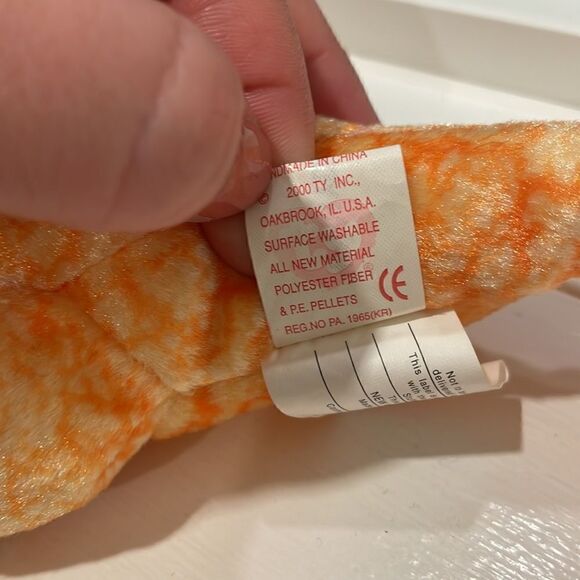 Slayer the bearded dragon Ty beanie baby 2000 mint condition with all tags - Picture 3 of 4